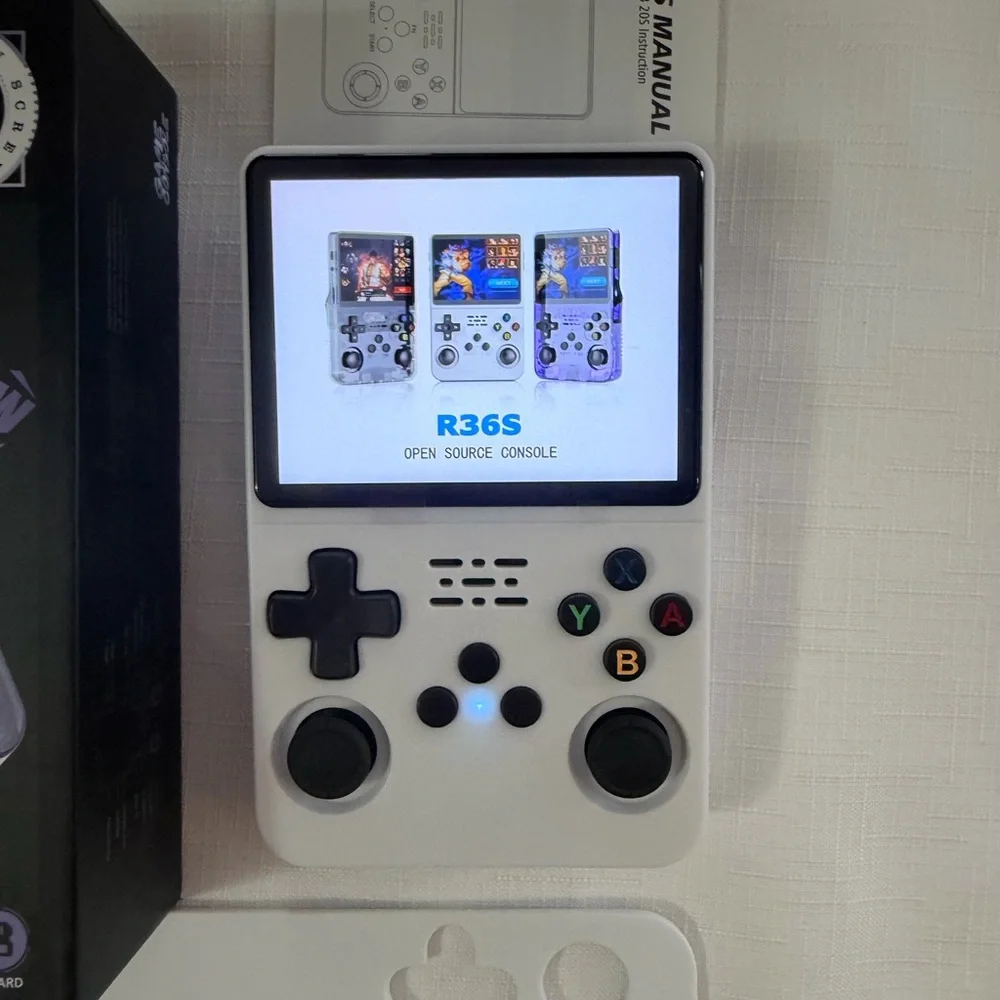 WHITE Handheld Game Console with 22,856 Games